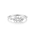 Silver Flower Cluster Pavé Ring